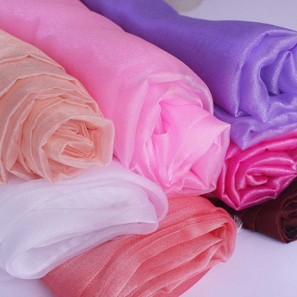 Shiny Organza Fabric Wedding P - Crystal Mesh Fabric ulasan dan harga