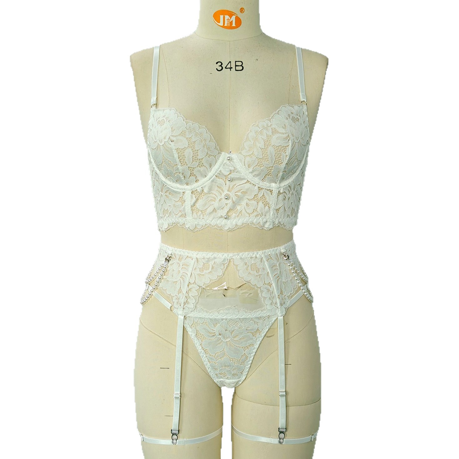Sexy Lingerie Fashionable Wome - Pearl Trim Chain ulasan dan harga