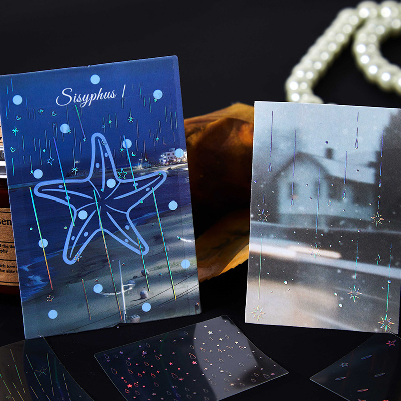 1pack/30pcs Laser Rain Themed  - Embellishments For Scrapbooking ulasan dan harga