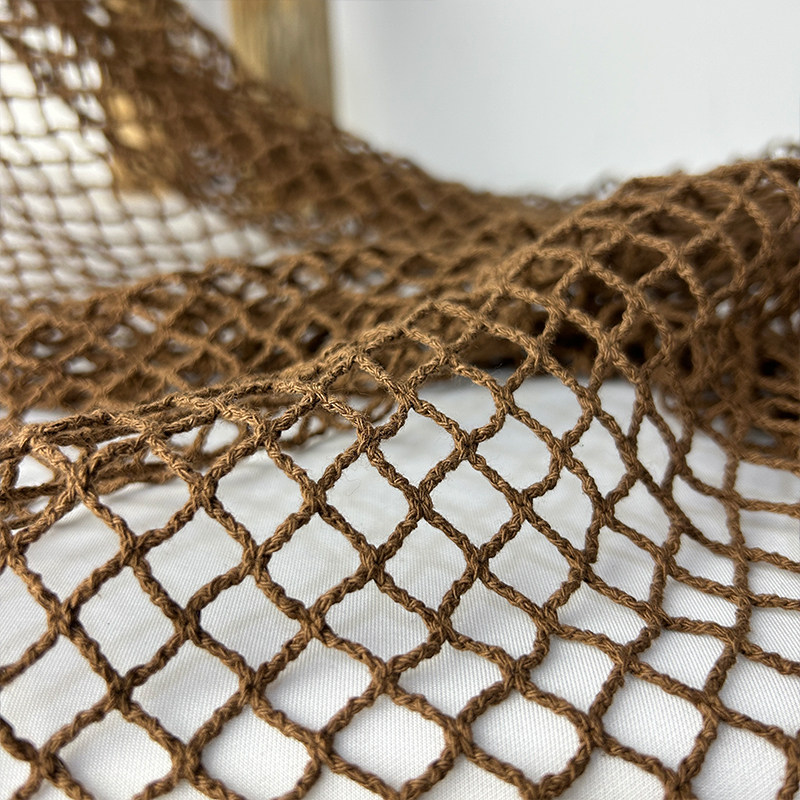 Cotton Linen Fish Net Fabric L - Crystal Mesh Fabric ulasan dan harga